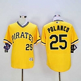 Pittsburgh Pirates #25 Gregory Polanco Gold 2016 Flexbase Authentic Collection Stitched Jersey,baseball caps,new era cap wholesale,wholesale hats